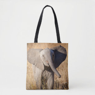 Tote Bag Jeune éléphant de savane
