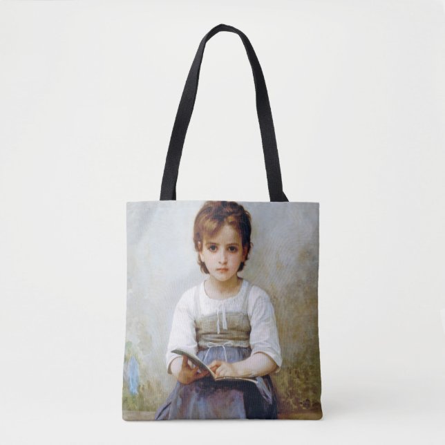 Tote Bag Jeune fille, Bouguereau (Devant)