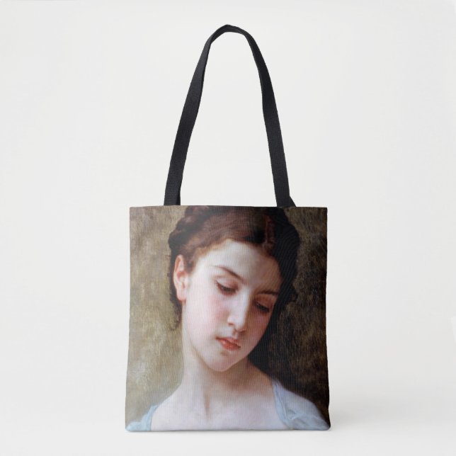 Tote Bag Jeune fille, Bouguereau (Devant)