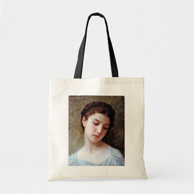 Tote Bag Jeune fille, Bouguereau (Devant)