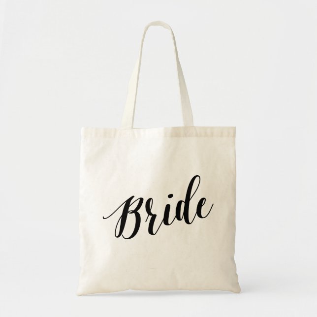 Tote Bag Jeune mariée de Fourre-tout | de manuscrit (Devant)