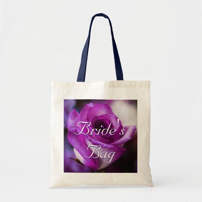 Tote Bag Jeune mariée de rose de pourpre (Devant)