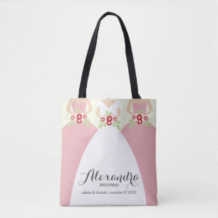 Tote Bag Jeune mariée et sa noce Fourre-tout (rose) de