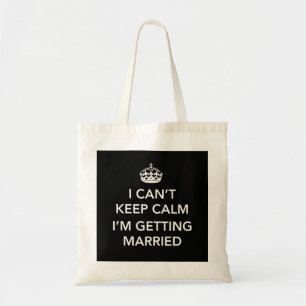 Tote Bag Jeune mariée ou marié nerveuse