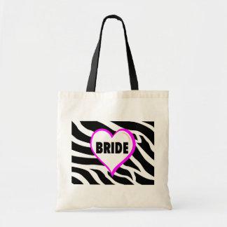 Tote Bag Jeune mariée (rayures de zèbre)