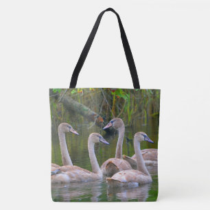Tote Bag Jeunes cygnes gracieux