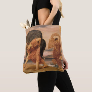 Tote Bag Jeunes Grecques Ramassant des Galets par Lord Leig
