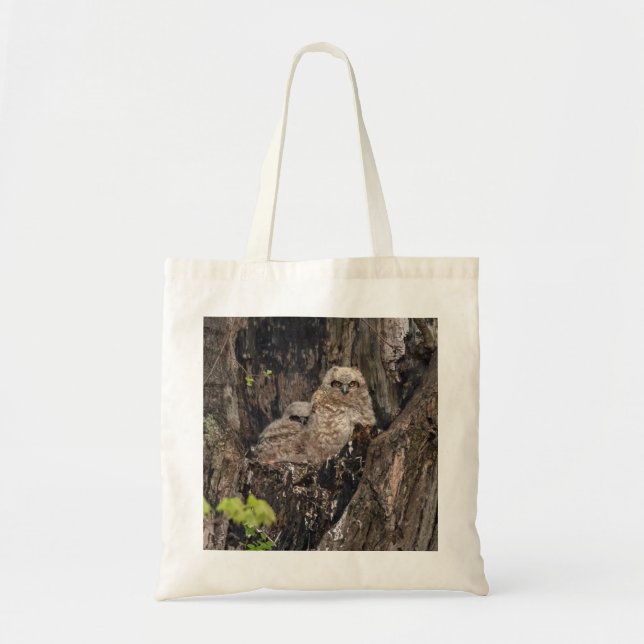 Tote Bag Jeunes hiboux (Devant)