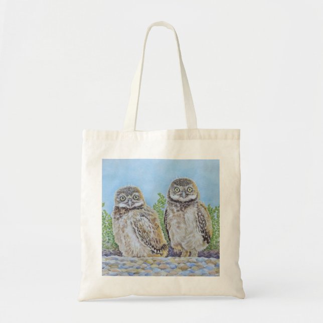 Tote Bag Jeunes Hiboux Terriers (Devant)