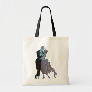Tote Bag Jeunes mariés Art Déco vintage, danse de mariage d