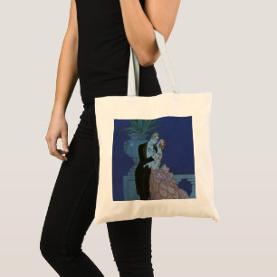 Tote Bag Jeunes mariés Art Déco vintage, Oui de George Barb