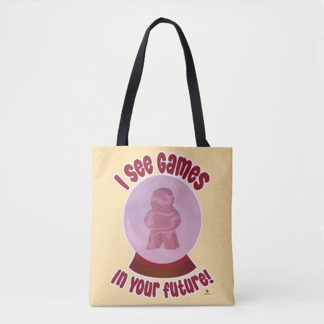 Tote Bag Jeux pour la conception de prédiction de futur jou (Devant)