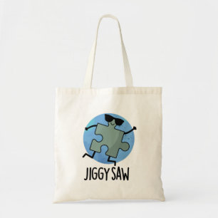 Tote Bag Jiggy Saw Dancing Danseuse Jigsaw Puzzle Pun