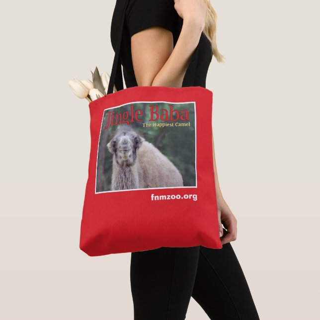 Tote Bag Jingle Baba Le Chameau Le Plus Heureux (De près)