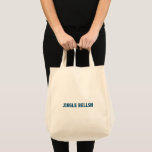 Tote Bag Jingle Bell Nom du texte Imprimé de cadeaux d'épic<br><div class="desc">Jingle Bell Nom du texte Imprimé Sac fourre-tout de cadeaux d'épicerie. Un fourre-tout d'épicerie est un sac pratique et écologique spécialement conçu pour le transport d'épiceries et d'autres articles ménagers. Le design d'une fourre-tout d'épicerie est typiquement simple et simple. Les totes d'épicerie ont des poignées robustes, souvent conçues pour être...</div>