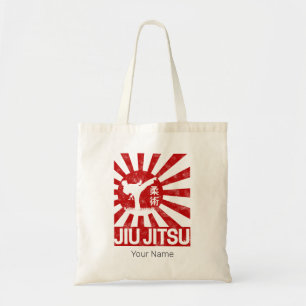 Tote Bag Jiu Jitsu Fighter Arts martiaux Vintages japonais