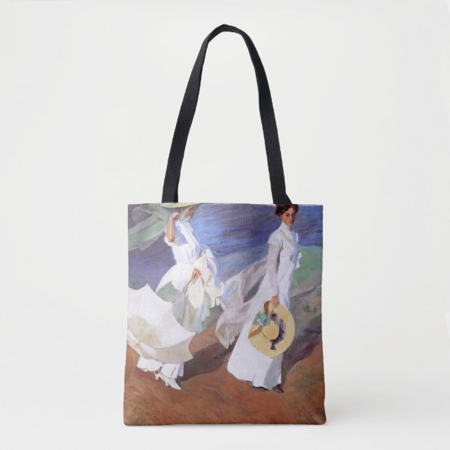 Tote Bag Joaquin Sorolla Femmes Promenade Plage (Devant)