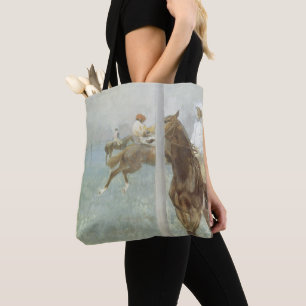 Tote Bag Jockeys avant la course par Edgar Degas