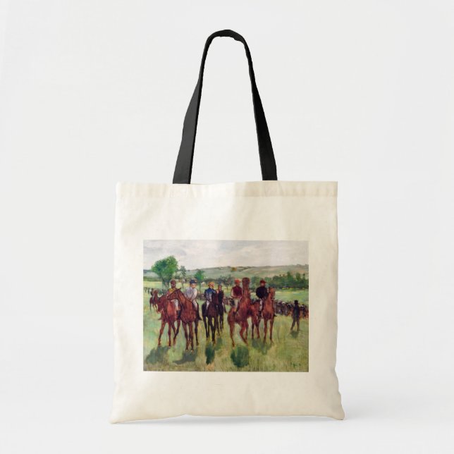 Tote Bag Jockeys et chevaux de course, Edgar Degas (Devant)