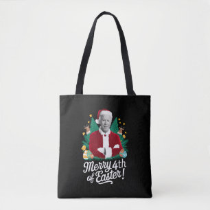 Tote Bag Joe Biden Noël Santa Joyeux 4ème de Pâques Xmas