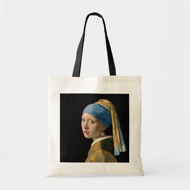 Tote Bag Johannes Vermeer - Girl with a Pearl Earring (Devant)