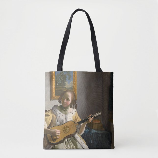 Tote Bag Johannes Vermeer - Guitare (Devant)