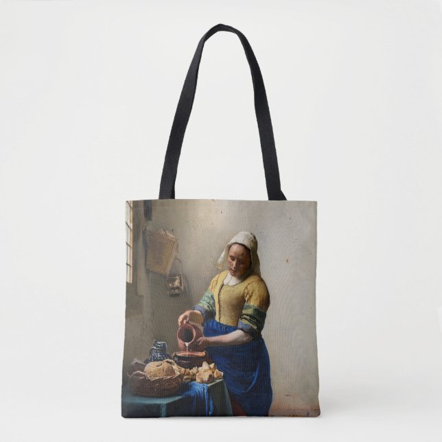 Tote Bag Johannes Vermeer - La Milkmaid (Devant)