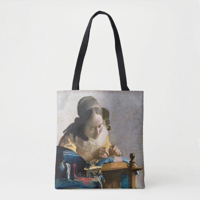 Tote Bag Johannes Vermeer - Le Lacemaker (Devant)