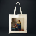 Tote Bag Johannes Vermeer. Milkmaid. fine art vintage<br><div class="desc">Johannes Vermeer sac fourre-tout "La Milkmaid".</div>