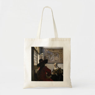 Tote Bag Johannes Vermeer - Officier avec une fille qui rit