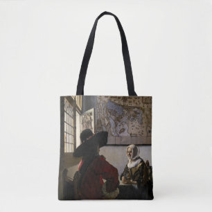 Tote Bag Johannes Vermeer - Officier avec une fille qui rit