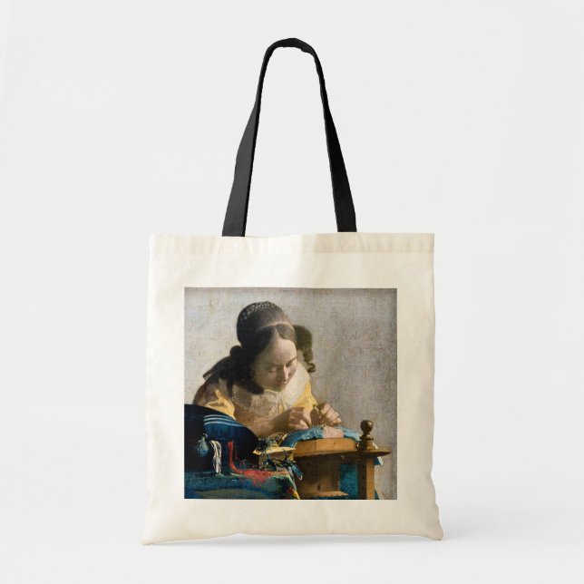 Tote Bag Johannes Vermeer - The Lacemaker (Devant)