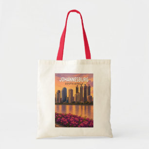 Tote Bag Johannesburg Afrique du Sud Illustration Voyage Ar
