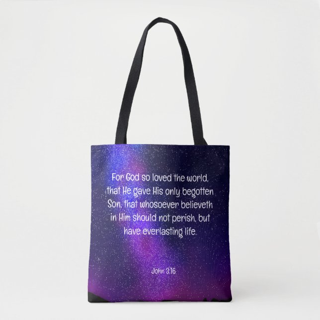 Tote Bag John 3:16 (Devant)