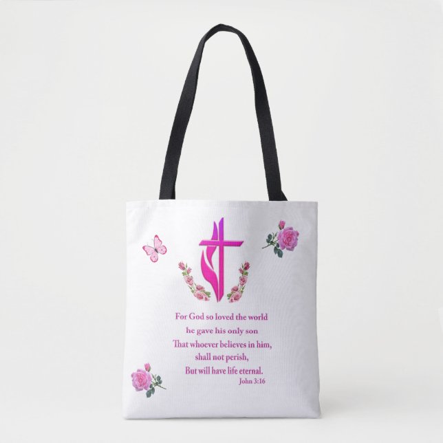 Tote Bag John 3:16 (Devant)