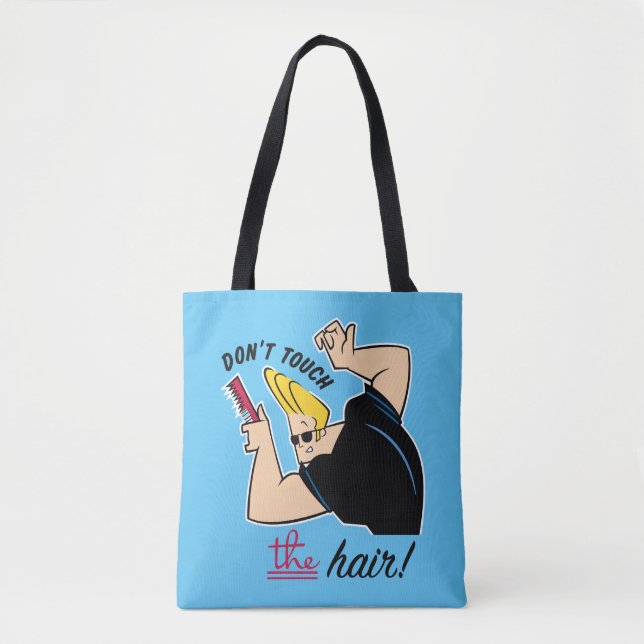 Tote Bag Johnny Bravo Comb - Don't Touch The Hair! (Devant)