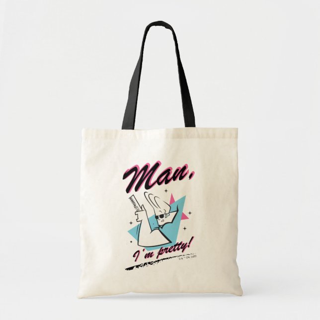 Tote Bag Johnny Bravo - Homme Je suis assez Retro Graphic (Devant)
