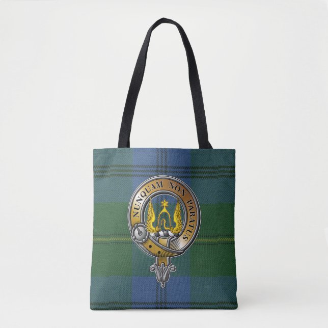 Tote Bag Johnstone Tartan & Badge (Devant)