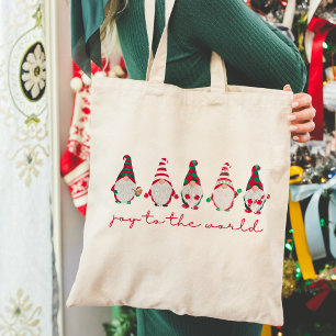 Tote Bag Joie au monde Noël des Gnomes amusants
