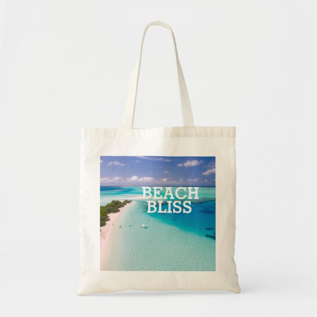 Tote Bag Joie de la Plage Réutilisable (Devant)