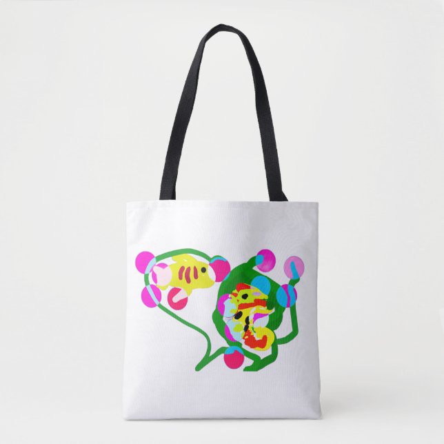 Tote Bag Joie de la vie marine (Devant)