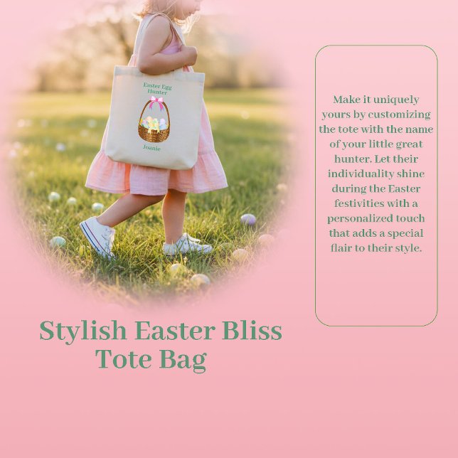 Tote Bag Joie de Pâques élégante (Créateur téléchargé)