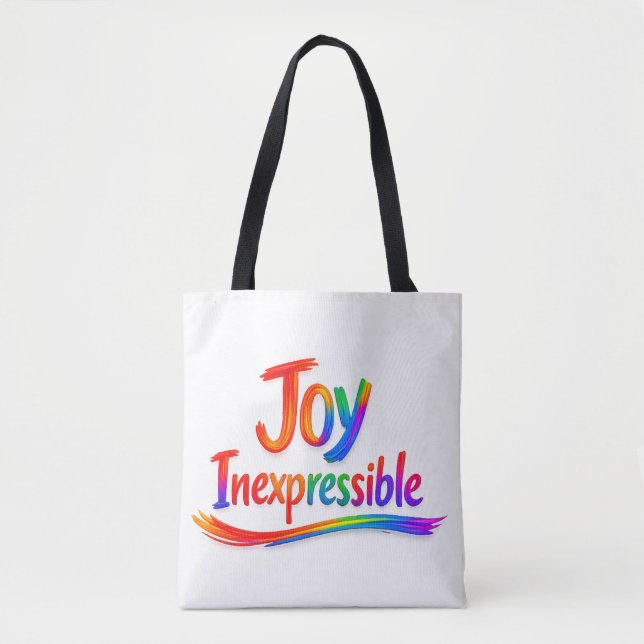 Tote Bag JOIE INEXPRIMABLE - 1 Pierre 1:8 (Devant)