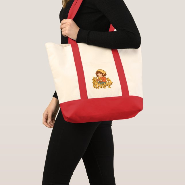 Tote Bag Joie pure avec de petits canetons 🐥💛 (Devant (produit))