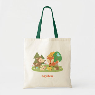 Tote Bag Joli animal de la forêt coloré pour les enfants