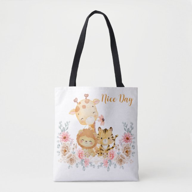 Tote Bag Joli Animal Sauvage  (Devant)