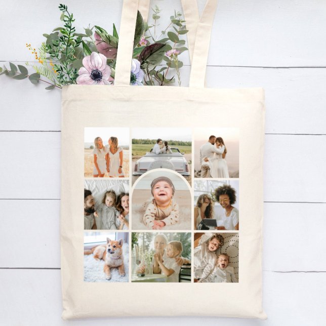 Tote Bag Joli Arche de Collage Multi Photo 9 (Créateur téléchargé)