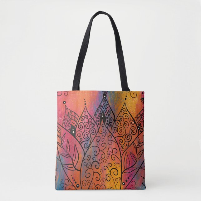 Tote Bag Joli Art Floral (Devant)