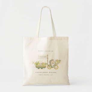 Tote Bag Joli Baby shower Vélo Hérisson Cultivé Localement