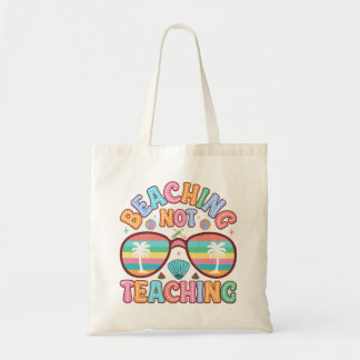 Tote Bag Joli beach art de mot d'enseignement